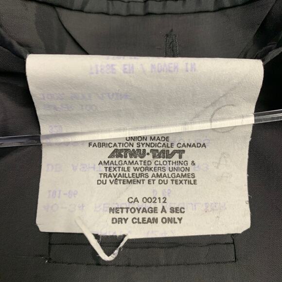 SAMUELSOHN Size 40 Black Wool Shawl Collar Double Breasted Tuxedo - Picture 11 of 11